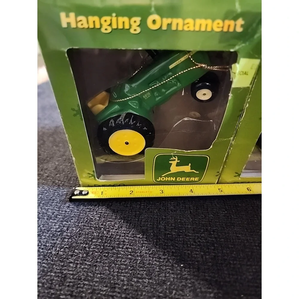 Lot‎ Of 2 ENESCO John Deere Tractor Hanging Ornament/Shelf Decor (2000)